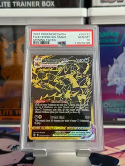 2021 Pokemon Sword & Shield Eternatus VMAX Shining Fates SV122 PSA 10 - Image 1