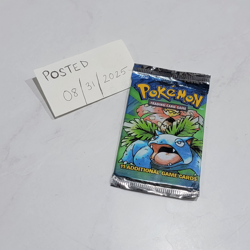 Pokemon Base Set Booster Pack - Venusaur Art - WOTC 1999 - WEIGHED! 20.77 grams! 742818061582 - Image 2