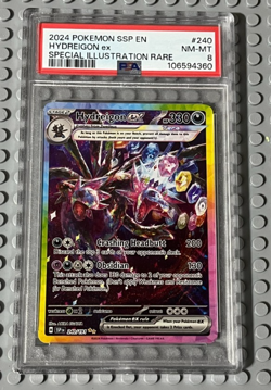 Pokemon 2024 Surging Sparks HYDREIGON EX Lot #240 #223 # 119 PSA 8 - Image 2