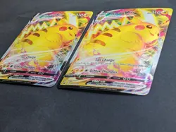 2x VMAX PROMO LOT - Pikachu Pokemon SWSH286 Full Art - Black Star GEM MINT SET - Image 2