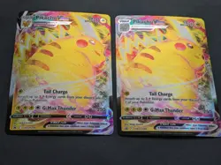 2x VMAX PROMO LOT - Pikachu Pokemon SWSH286 Full Art - Black Star GEM MINT SET - Image 3