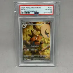POKEMON - WHT EN - WHITE FLARE ILLUSTRATION RARE #097 PIGNITE - PSA 10 - 2025 - Image 1