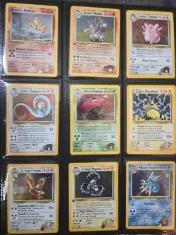 1st Edition/Unlim Gym Heroes 100% Complete Set 132/132 Unlimited Pokemon NM-LP - Image 1