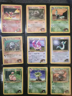 1st Edition/Unlim Gym Heroes 100% Complete Set 132/132 Unlimited Pokemon NM-LP - Image 5