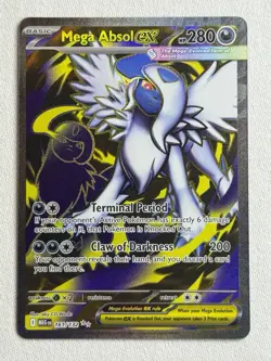 Mega Absol ex Full Art Ultra Rare 161/132 Pokemon Mega Evolution English - Image 1