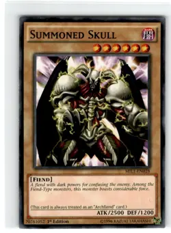 Yu-Gi-Oh! Summoned Skull Common MIL1-EN028 Moderately Played 1st Edition - Image 1