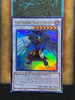 Yugioh Assault Blackwing - Raikiri The Rain Shower DOCS-EN047 Ultra 1st Ed NM - Image 1