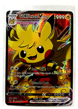 GOKU Pikachu Pokemon Card VCOS Holo Cosplay w/ Video - Image 4