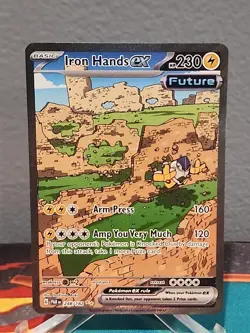 Iron Hands EX 248/182 Special Illustration Rare Pokemon Card Paradox Rift LP - Image 1