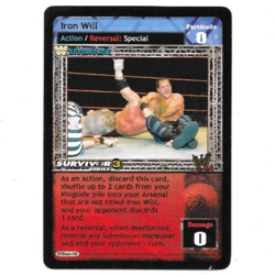 WWE RAW DEAL - SS3 Iron Will THROWBACK Card *FREE SHIPPING* RARE ACTION - Image 1