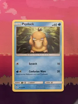 Pokemon Card Psyduck Cosmic Eclipse Common 40/236 Near Mint - Image 1
