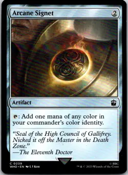 Magic the Gathering HP Arcane Signet Doctor Who Commander MTG Free Shipping! - Image 1