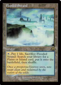 Flooded Strand - Foil - Retro Frame Modern Horizons 3 MTG - Image 1