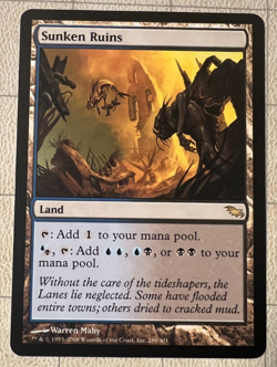 Sunken Ruins Shadowmoor Artist Proof Signed by Warren Mahy - Image 1