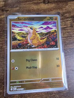 Pokemon Mega Evolutions Sandshrew #68 Reverse Holo - Image 1