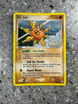 Pokemon TCG Cards Solrock 25/92 Legend Maker Reverse Holo Rare - Image 1