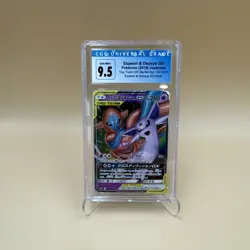 2019 Pokemon Espeon & Deoxys Tag Team GX JPN Starter Set 001 CGC 9.5 Gem Mint - Image 1