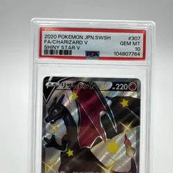 2020 Pokemon Charizard V PSA 10 SSR s4a 307/190 JPN SWSH Shiny Star V - Image 2