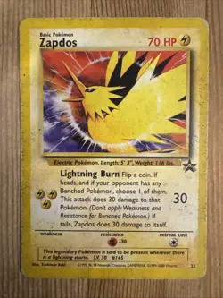 Zapdos - Pokemon Wizard's Black Star Promos #23 - Vintage Promo WOTC DMG/INK - Image 1
