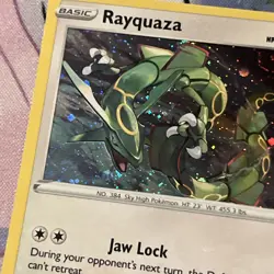 Rayquaza SWSH029 Holo Black Star Promo Pokemon SWIRL NM - Image 3