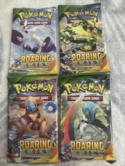 Pokemon Sealed Booster Pack XY Roaring Skies 4 Booster Packs 4/4 Artwork New 820650109751 - Image 1