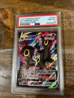POKEMON 2022 Brilliant Stars Full Art UMBREON VMAX #TG23 PSA 10 Gem Mint RARE - Image 1