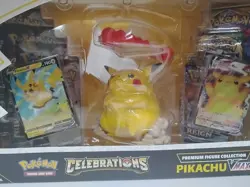 Pokemon Celebrations Premium Figure Collection Pikachu VMAX 25th Anniversary New 820650809408 - Image 2