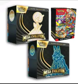 Pokemon TCG:Mega Evolution Lucario & Gardevoir ETB Set & Booster Bundle PRESALE - Image 1