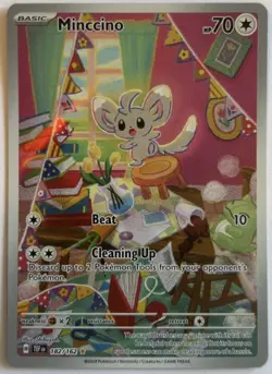 Pokemon TCG Minccino 182/162 Cinccino 183/162 SV Temporal Forces NM/ Mint IRS - Image 1