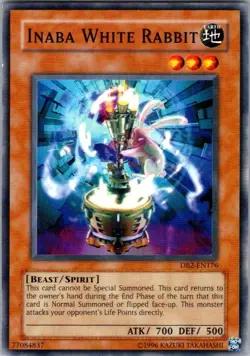 Yu-Gi-Oh! Inaba White Rabbit DB2-EN176 Dark Beginning 2 1st Edition Common NM - Image 1