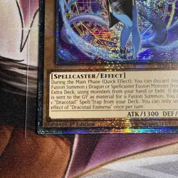 Yu-Gi-Oh 1x Dracotail Faimena JUSH-EN002 Starlight Rare Near Mint - Image 4