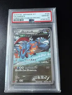 Pokemon Salamence 124/Xy-p Corocoro Ichiban Promo Card 2015 PSA 10 Pop16! - Image 1