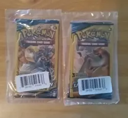 Pokemon Unbroken Bonds 3 Card Booster Packs Sealed Artset (4 packs) Double Packs - Image 2