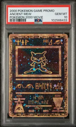 Pokemon Ancient Mew PSA 10 GEM MINT Double Holo 2000 Game Movie Promo Card - Image 3