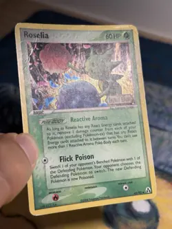 Roselia 42/92 Ex Legend Maker Stamped Reverse Holo Foil Pokemon Card MP PL - Image 4