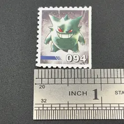 Gengar Pokemon Stamp Card Shogakukan Nintendo Japanese TCG Vintage S316-49 - Image 2