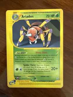 Ariados 003/147 Aquapolis Vintage Wotc Era Pokemon Card - Image 1