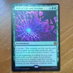 MTG Web of Life and Destiny 0122 Regular Marvel's Spider-Man NM SPM FOIL - Image 1