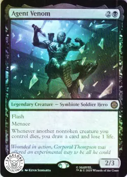 MTG Agent Venom (49) | NM Foil | Spider-Man (SPM) - Image 1