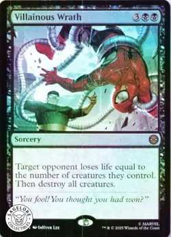 MTG Villainous Wrath (74) | NM Foil | Spider-Man (SPM) - Image 1