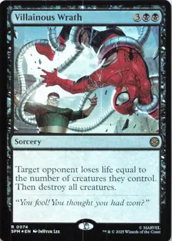 MTG Villainous Wrath (74) | NM Foil | Spider-Man (SPM) - Image 2