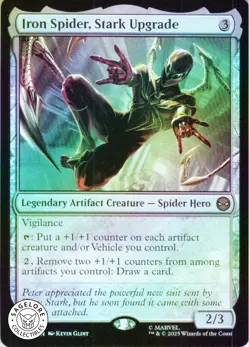 MTG Iron Spider, Stark Upgrade (166) | NM Foil | Spider-Man (SPM) - Image 1