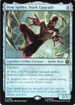 MTG Iron Spider, Stark Upgrade (166) | NM Foil | Spider-Man (SPM) - Image 2