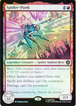 MTG Spider-Punk (92) | NM Foil | Spider-Man (SPM) - Image 1