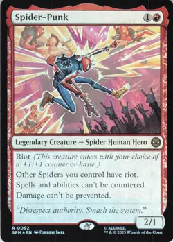 MTG Spider-Punk (92) | NM Foil | Spider-Man (SPM) - Image 2