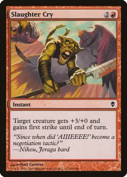 MTG Slaughter Cry ** Zendikar ** English - Image 1