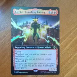 MTG - FOIL Electro, Assaulting Battery (Extended Art) - Spider-Man (SPM) - #260 - Image 1