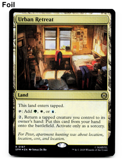 Urban Retreat (FOIL) - [Marvel's Spider-Man] MTG Magic NM/M 🌳⚪💧 - Image 1