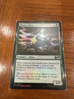 Venom Sliver FOIL NM MTG Core Set 2015, Magic - see photos for condition - Image 1