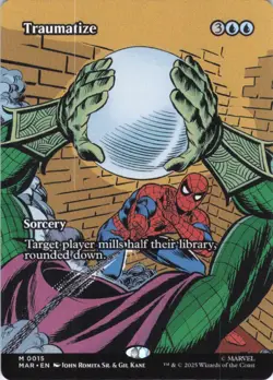 MTG Traumatize (Borderless) (15) | NM | Marvel Eternal (MAR) - Image 1